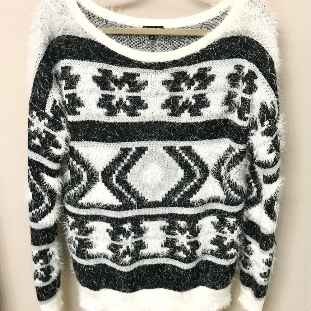 Warm and fuzzy oversized sweater